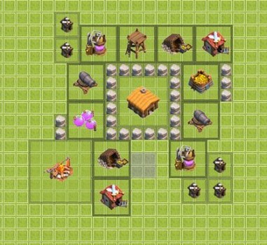 Clash of clans расстановка