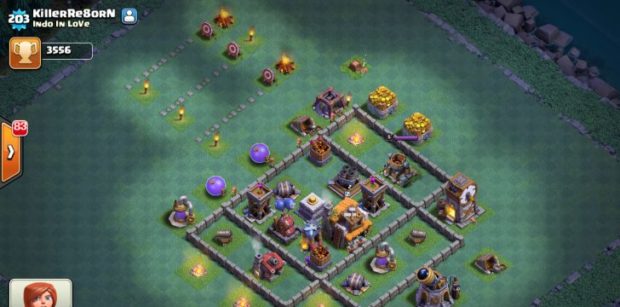 Clash of clans расстановка деревни строителя